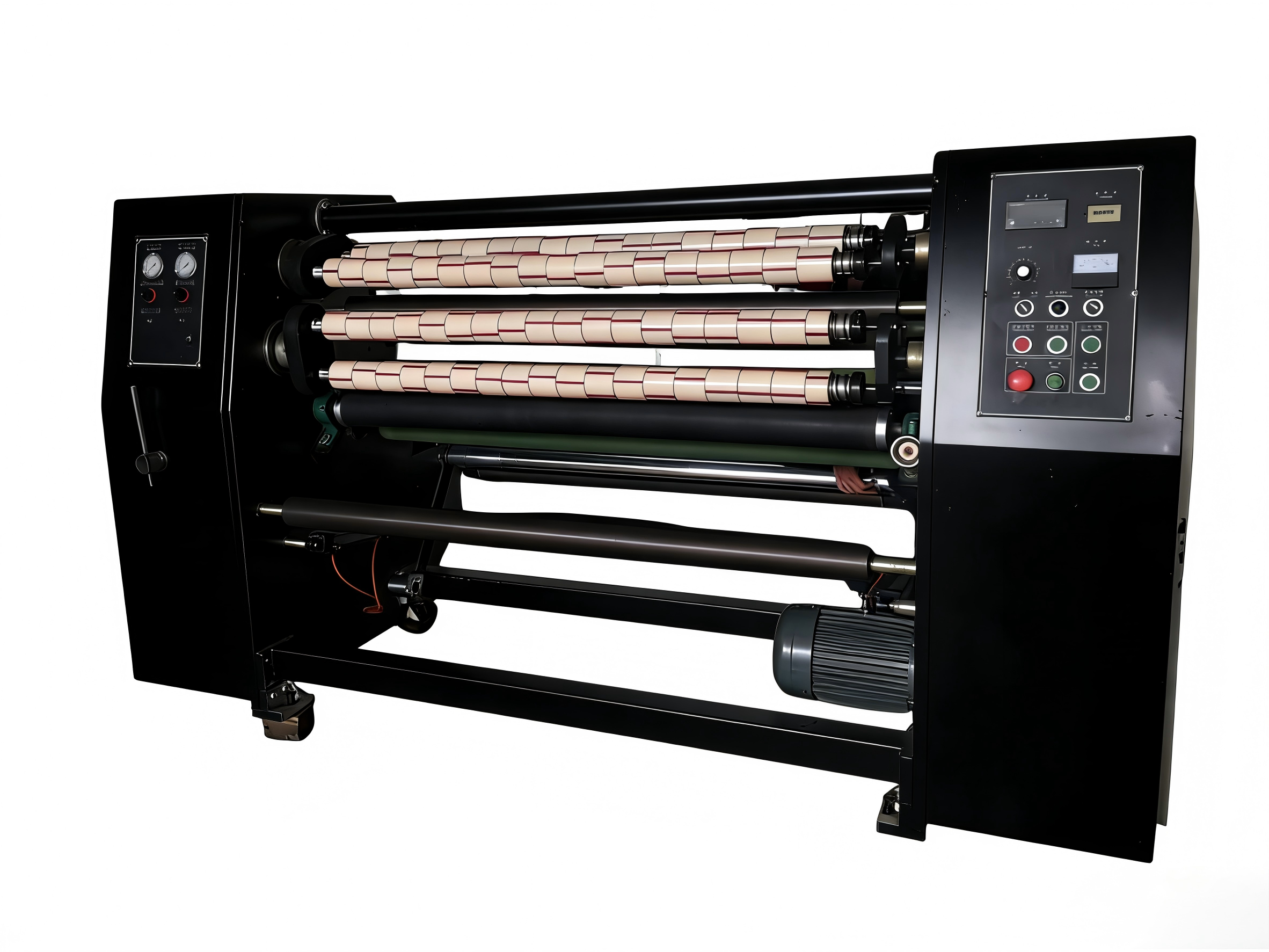 Super Clear Pneumatic Tape Slitting Machine Consistent Slitting Continuous Running for OPP Soundless Tape